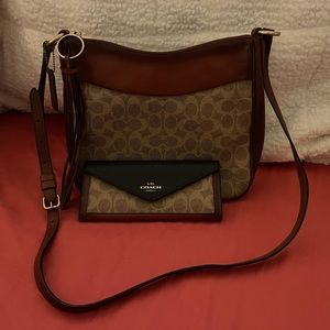 Leather Coach bag & Wallet